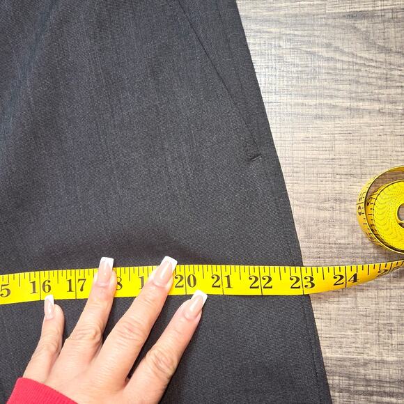 Design Collective Dress Pants Men 36R Gray Charcoal Flat Front Classic Fit Slack - Picture 8 of 11